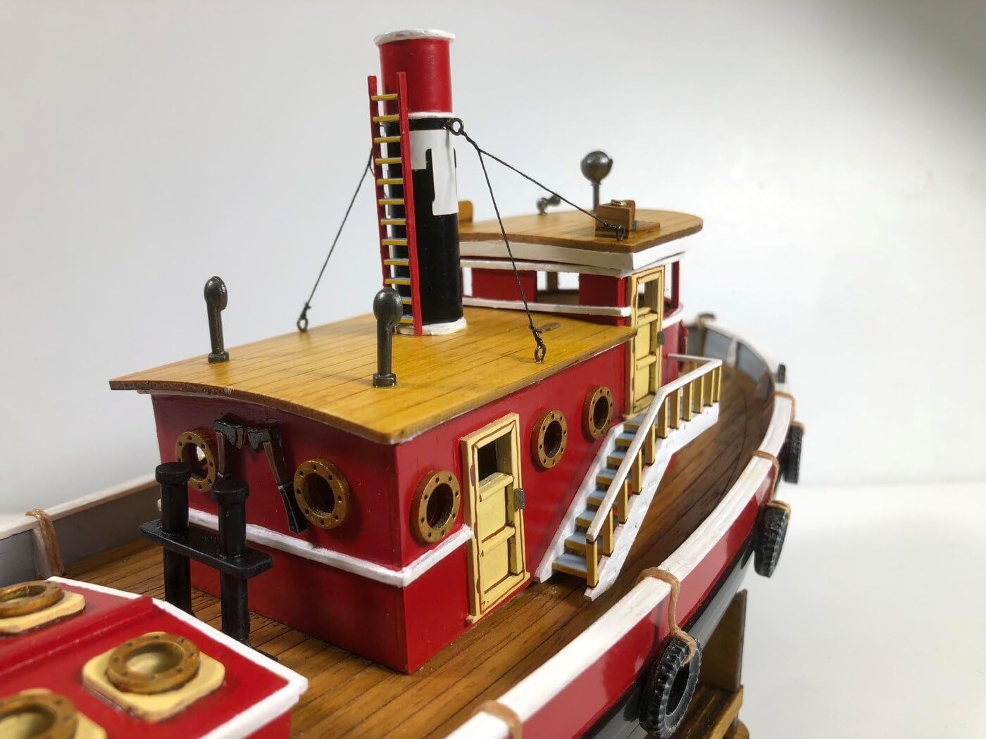Model Shipways Rebocadora Mighty Mite Tug Boat 1:64 (Length 14") Wooden Model Kit for Adults to Assemble