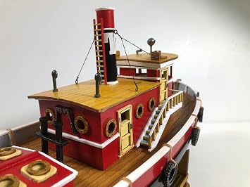 Model Shipways Rebocadora Mighty Mite Tug Boat 1:64 (Length 14) Wooden Model Kit for Adults to Assemble
