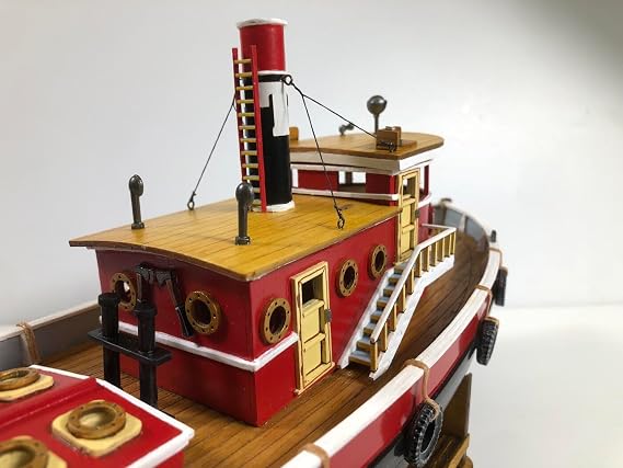 Model Shipways Rebocadora Mighty Mite Tug Boat 1:64 (Length 14) Wooden Model Kit for Adults to Assemble