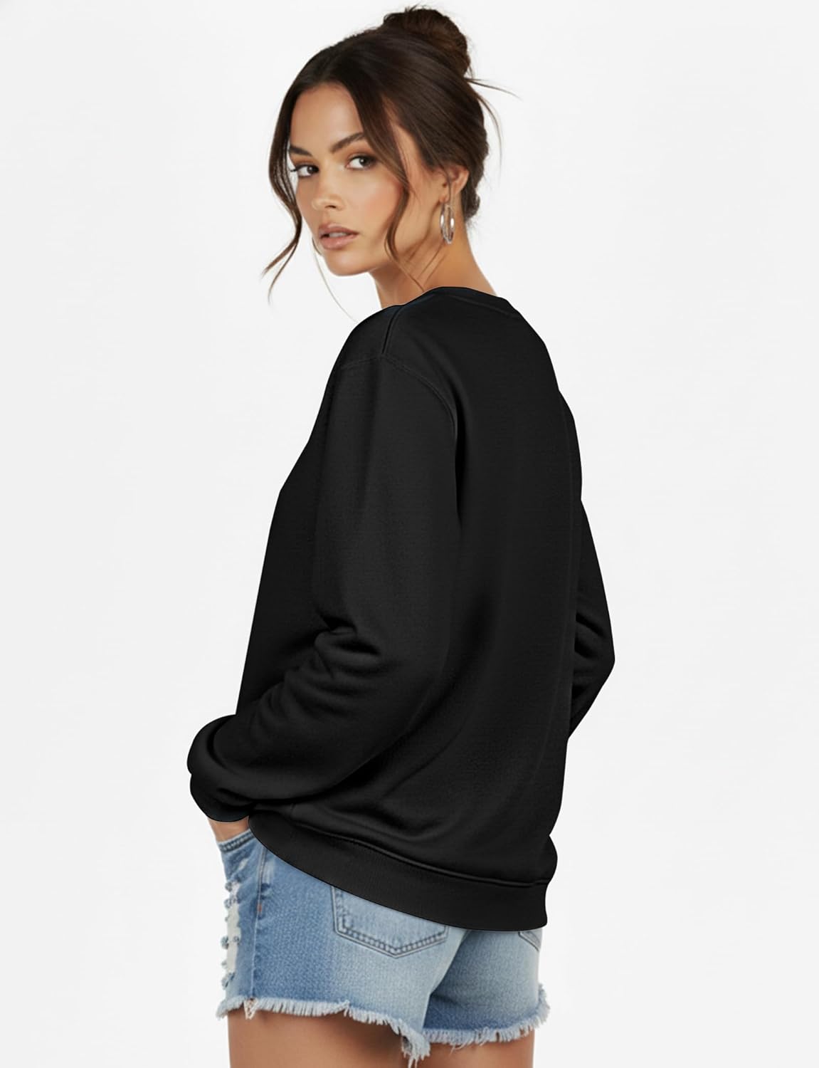 Sweatshirt for Women Long Sleeve Crewneck Womens Sweatshirt Pullover Long Sweatshirts for Women Tunic Top Loose Fit - Image 4