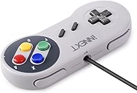Vista 4 de SAFFUN - Paquete de 2 controladores SNES, controlador USB retro súper clásico para PC, Mac, Linux, Raspberry Pi 3 Sega Genesis Higan