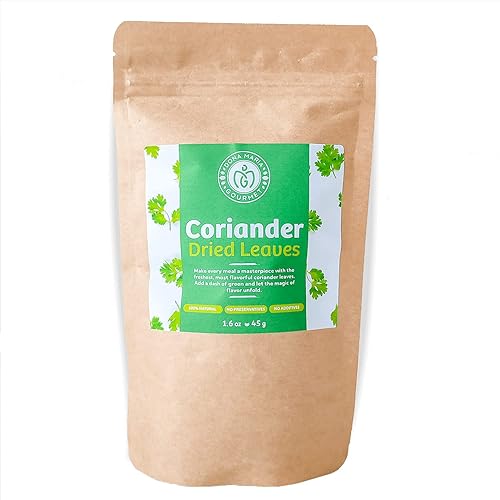 Hojas de cilantro 16 onzas cortadas y trituradas cilantro cilantro seco