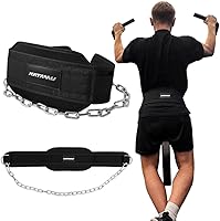 Katamu Dip Belt with Chain - 440lbs Leather Weightlifting Belt for Dips, Pull-Ups, Squats | Ergonomic Support Men Women