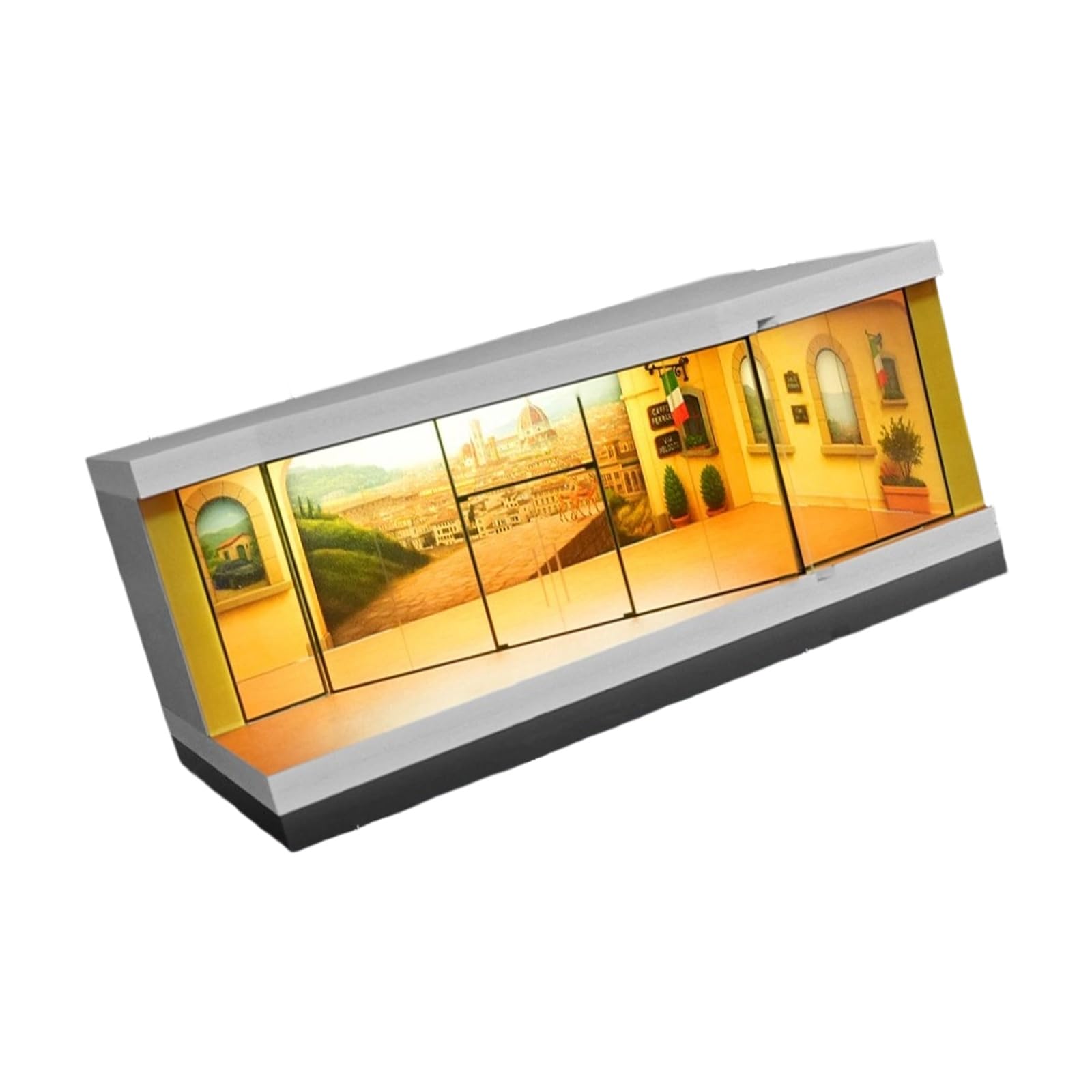 Kalttoy 1: 64 Scale Model Display Box Equipped with Integrated Lighting for Home or Showcases Modularized Design Dustproof Construction Materials Diecast Collection