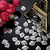 Sumind 60 Breloques d'Amour Pendentif de Cœur en Argent Antique avec Étiquettes d'Amour pour DIY Artisanat Accessoires de Fabrication de Bijoux #5