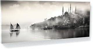 Sense Canvas Istanbul City 94 Canvas Art - Home Decor Wall Art Print Poster Painting Large 40x16 / 1.5"