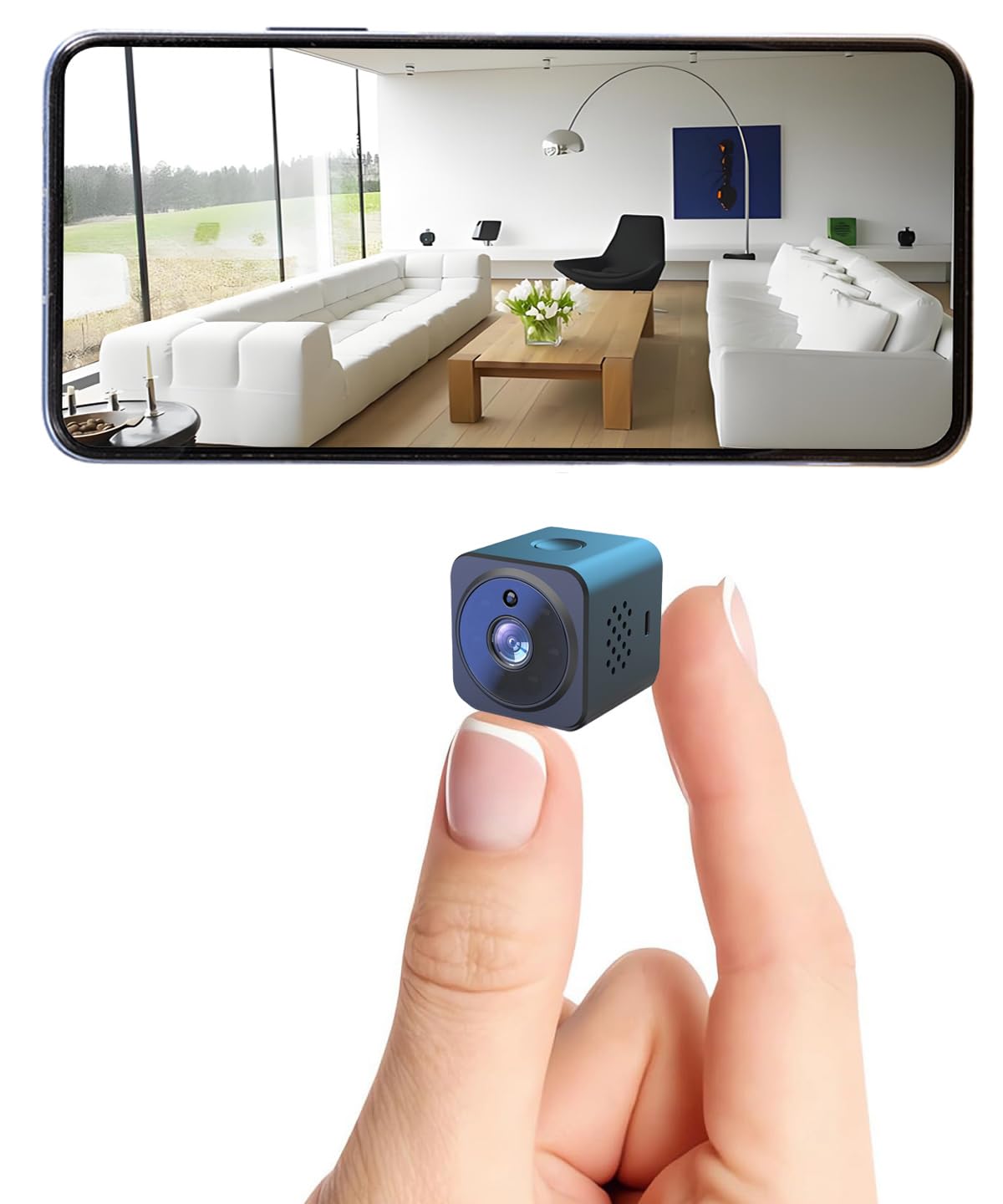 Hidden Camera Wireless HD Mini spy Camera for Office Home Security Small Hidden Micro Camera with Night Vision