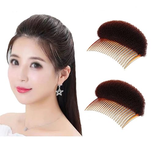 2 piezas encantadoras inserciones de volumen Bump It Up Peine Do Beehive Hair Stick Bun Maker Tool Accesorios de peinado para mujeres Lady Girl disponible en Yaxa Mexico