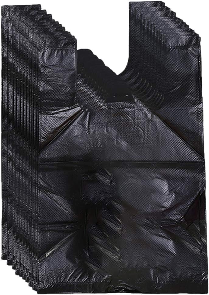 Sanitary Napkin Bags for Women, 200pcs Women Personal Disposal Bags Sanitary Waste Bags with Handles for Sanitary Napkin (Black)