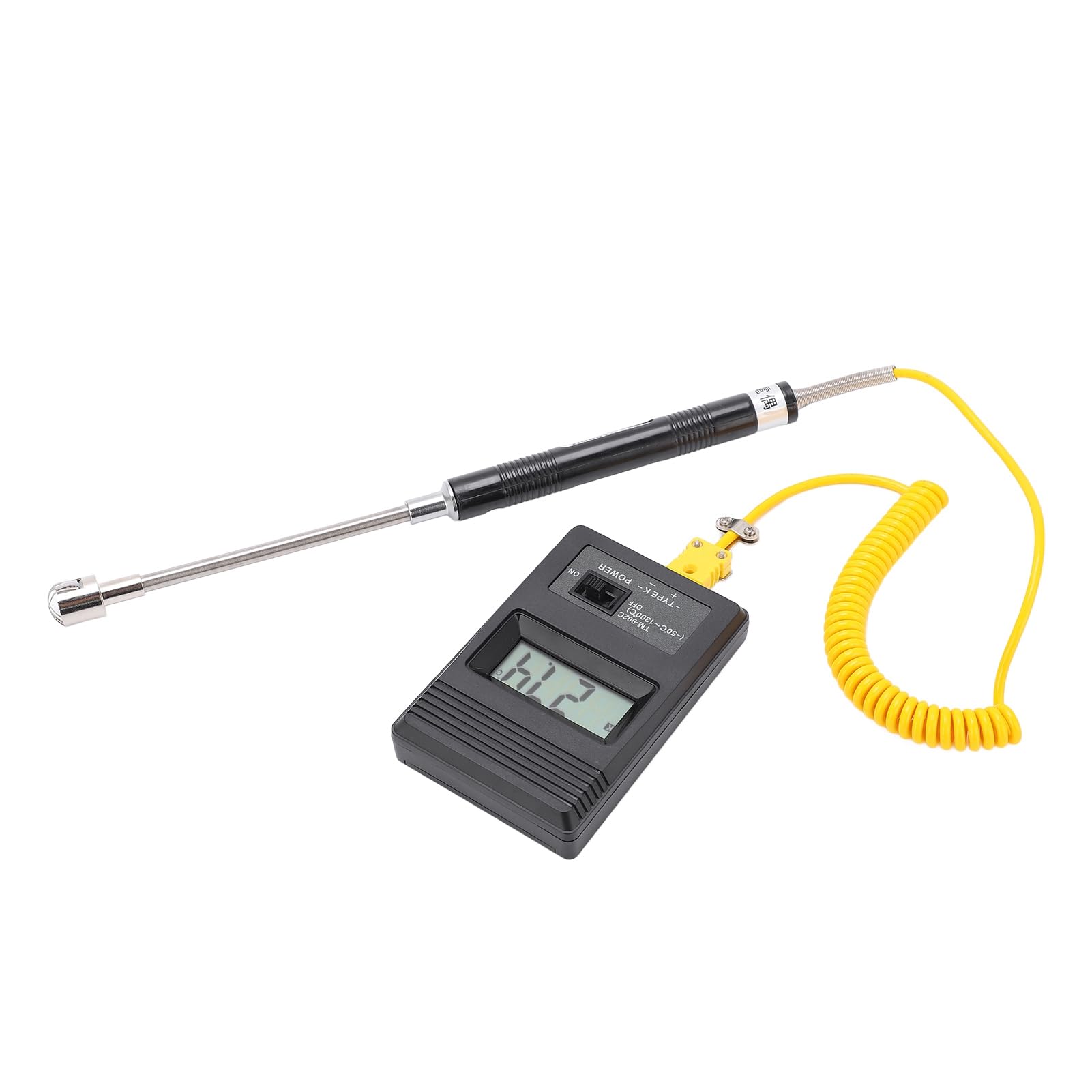 Digital Thermometer mit Fühler, K-Typ Wassertemperatur Thermometer Industrieller Temperaturfühler mit LCD und K Typ Thermoelement, Temperaturbereich -50-500℃