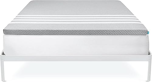 Leesa Cubrecolchón con espuma refrescante y funda lavable, tamaño King prueba de 30 noches