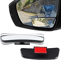 Vista 9 de LivTee Espejo de Punto Ciego, Espejos Retrovisores Convexos de Cristal HD sin Marco, Accesorios Exteriores con Ángulo Amplio Ajustable Adhesivo