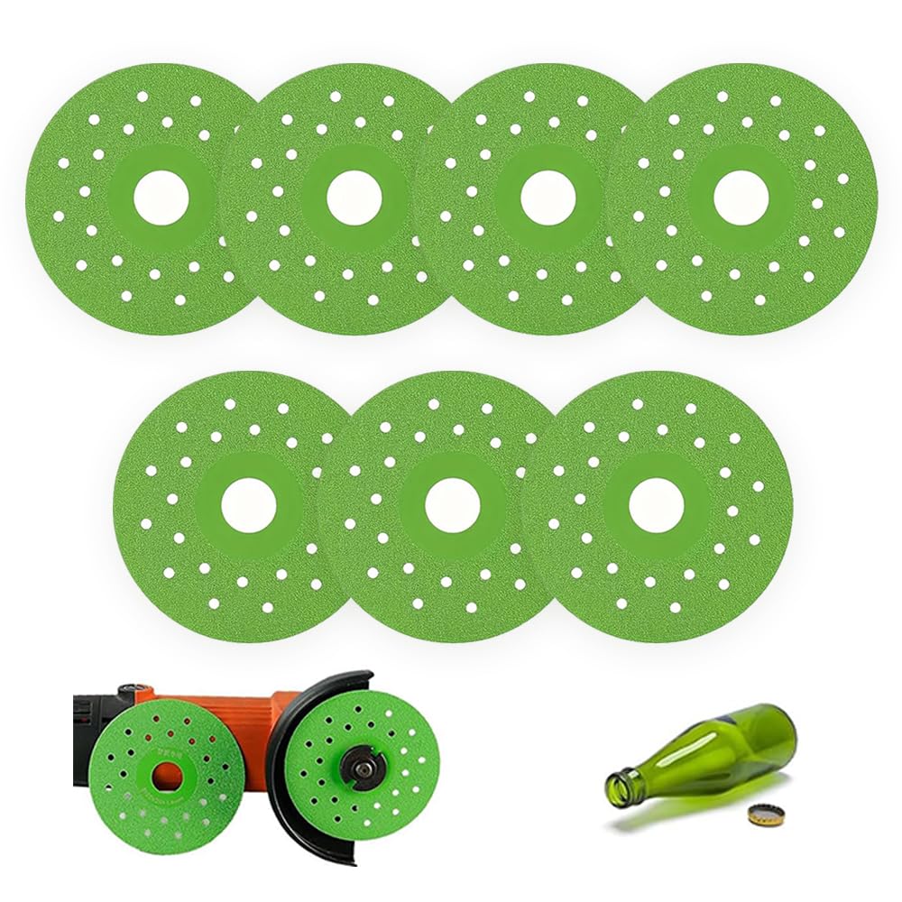 Diamond Rock Slab Cutting Disc Indestructible disc for Cutting and Grinding Tile and Marble, Rock Slab Flat Grinding Cutting Piece, 4 Inch Glass