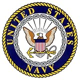 Rothco United States Navy with Crest Logo Decal/Outside