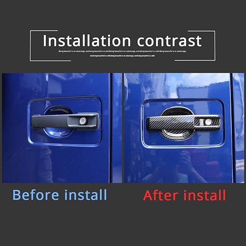 Miniatura 8 de CHEYA Cubierta de manija de agarre de puerta exterior de automóvil ABS para Mercedes Benz Clase G W463 G500 G550 G63 2019 2020 Accesorios de