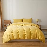 Vista 4 de 1 funda de edredón de 800 hilos, 1 pieza con cierre de botón y lazos en las esquinas y 2 fundas de almohada, juego de funda de edredón refrescante