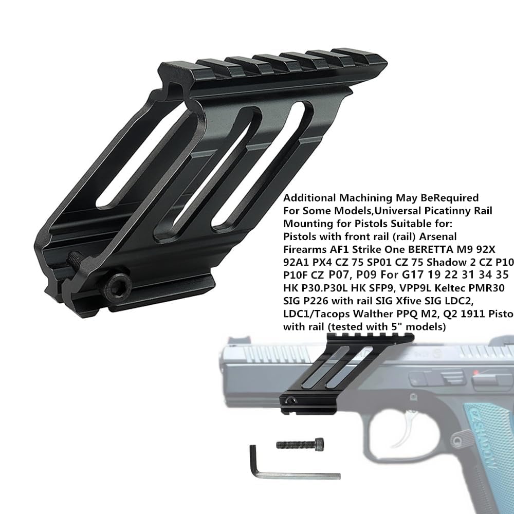 HWZ Rifle Scope Red Dot Mount Flash for Riflescopes,Optics Universal Picatinny Pistol Holder