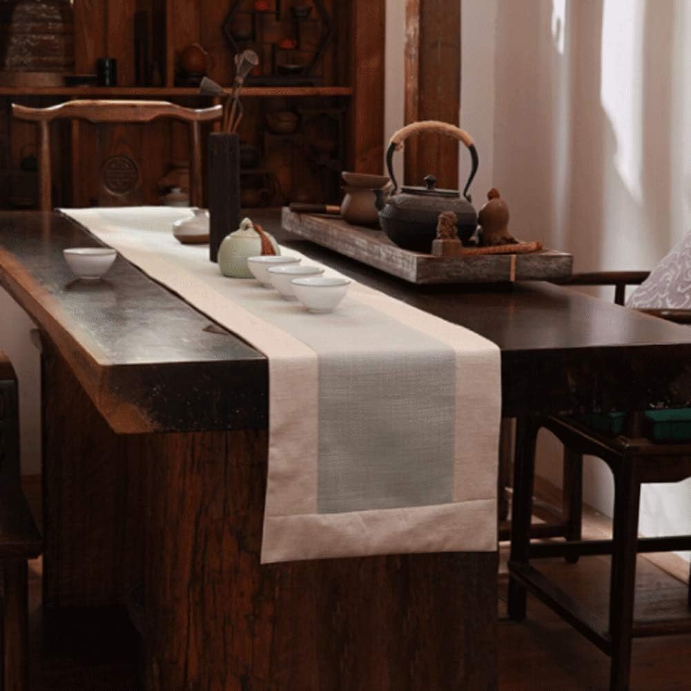 AGYH Chinese Classical Table Linen tablecloths pad Retro Mahogany Double-Sided Table mat 35 * 200cm (Color : Dark Blue, Size : 35 * 150cm)
