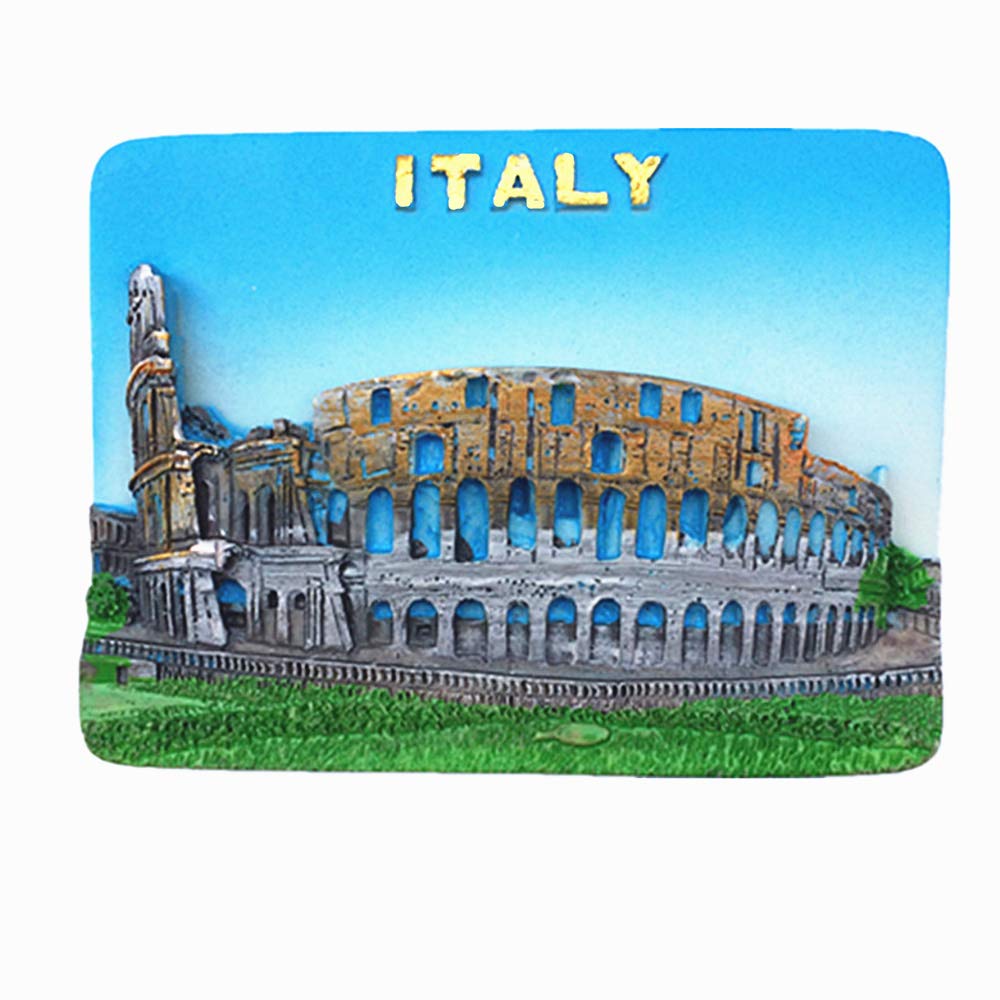 3D Rome Colosseum Italy souvenir fridge magnet,Home & kitchen decoration Rome Colosseum refrigerator magnet sticker