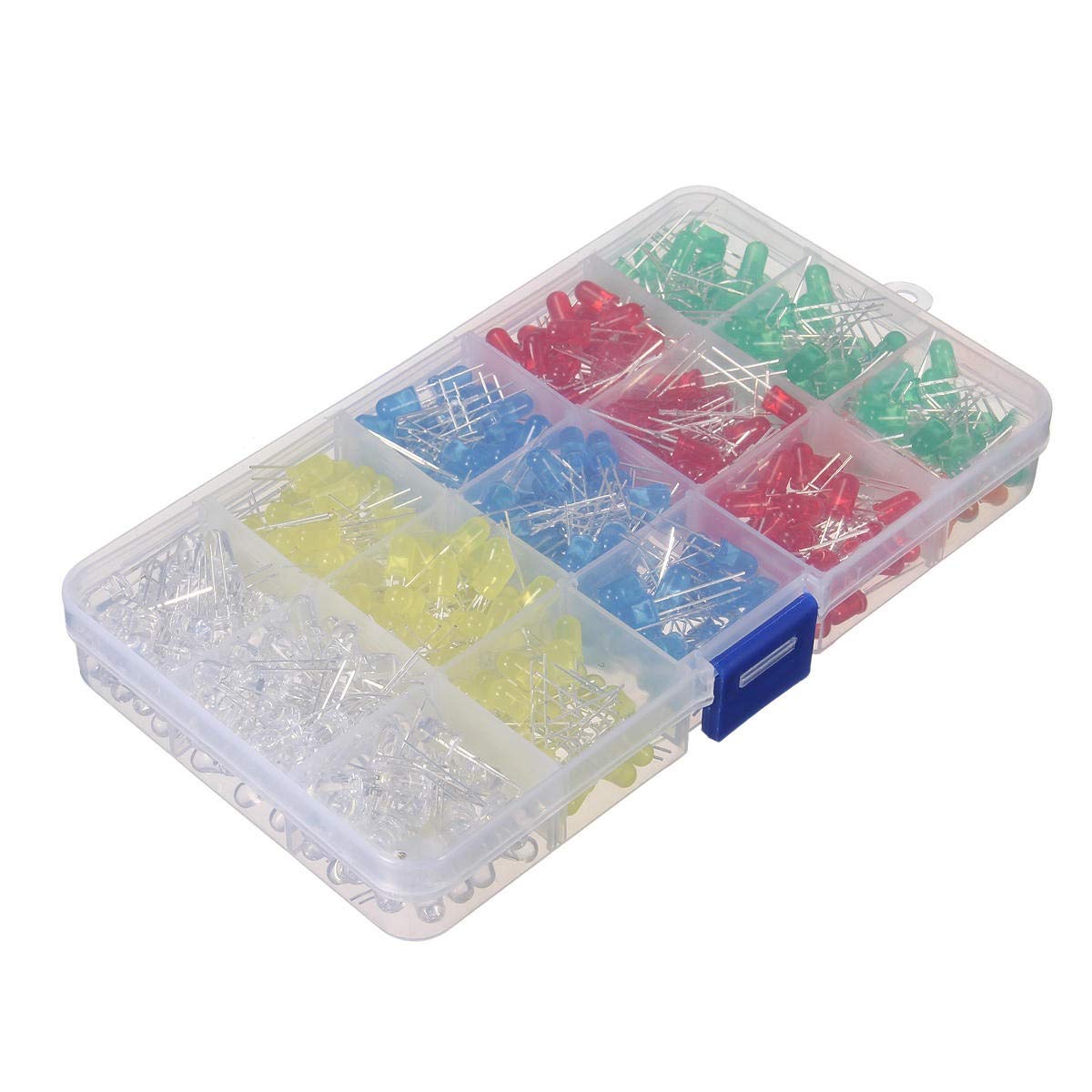 Kit électronique DIY 500pcs LED 5mm diode ronde pour réparations maison et loisirs créatifs