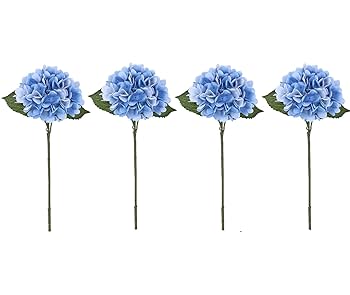 紫陽花 美品 Amazon|DIFEIUKI 造花 花材 紫陽花 アジサイ 4本セット シルク