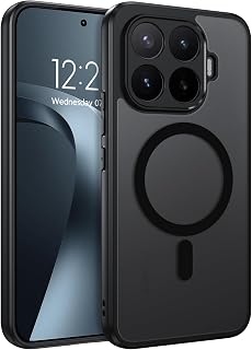 YINLAI Schutzhülle für Xiaomi 17T Pro 5G, magnetisch, transparent, matt, Schwarz