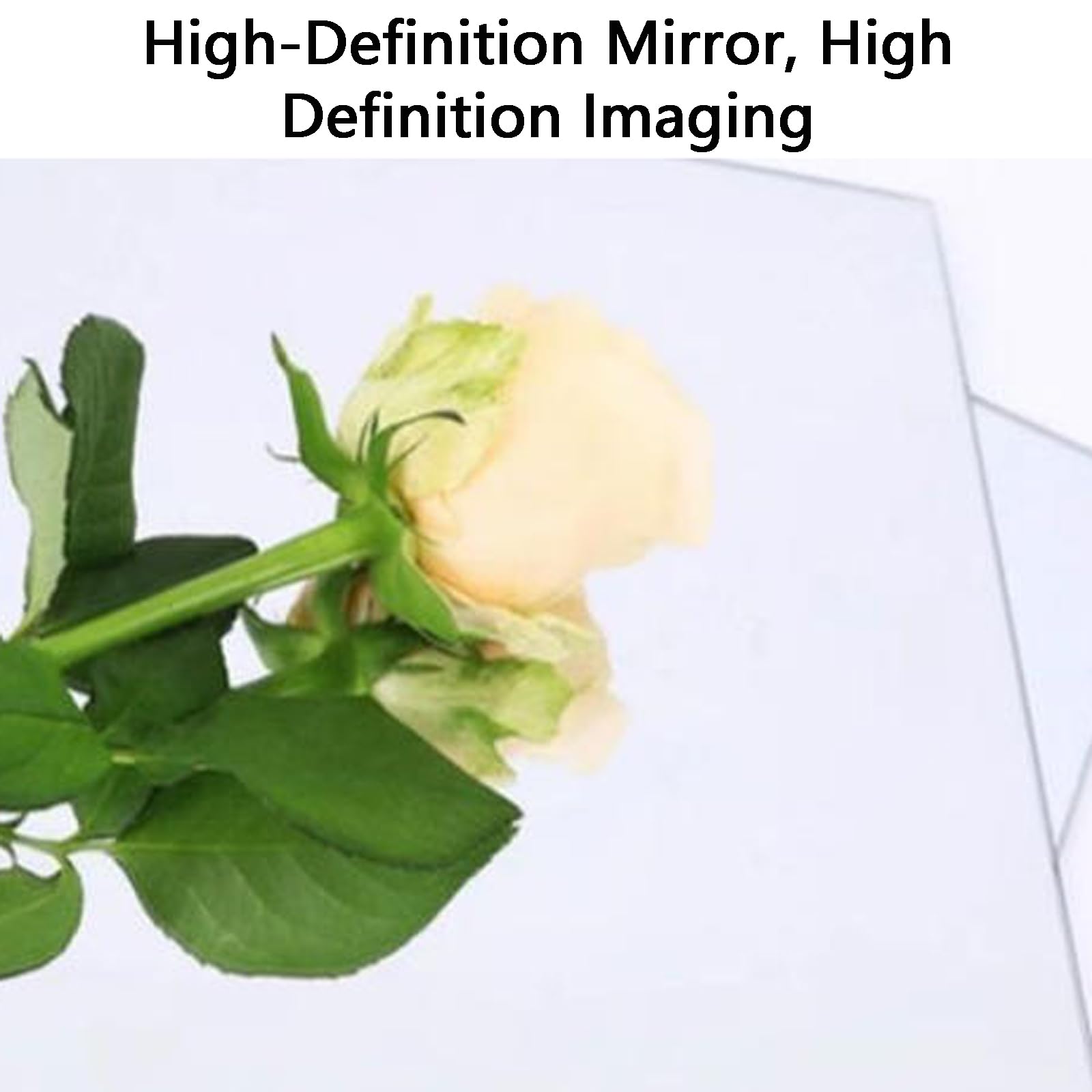 Miroir mural en acrylique pleine longueur - Décoration de chambre à coucher - Facile à coller - Pour intérieur élégant - Parfait pour les dressings et les chambres à coucher