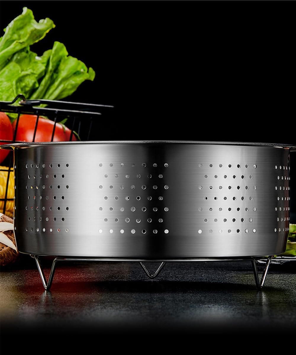 Steamer Basket for Cooking, Stainless Steel Vegetable Steamer Basket Insert for Pressure Cookers Pots Accessories (Outer Dia.20cm/7.8")
