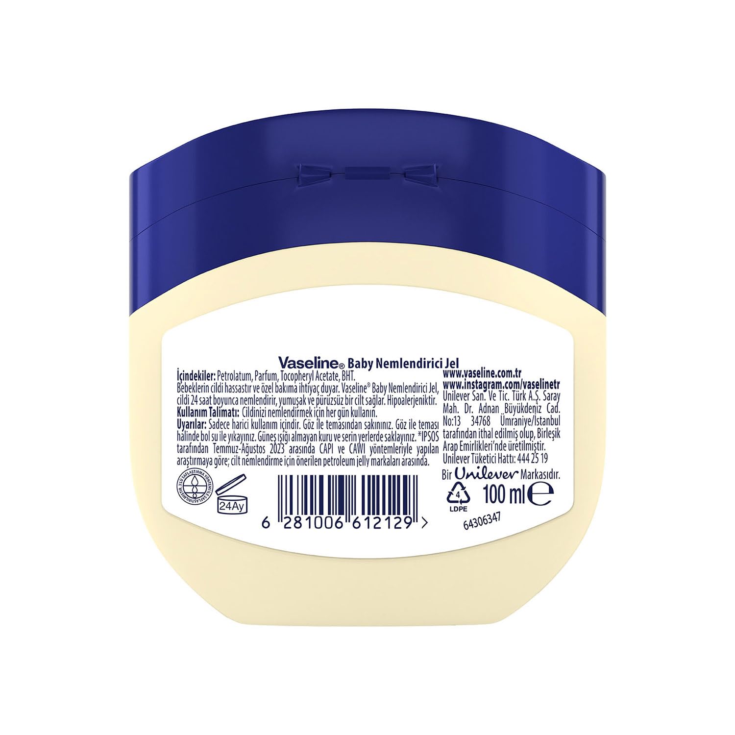 Vaseline Nemlendirici Jel Baby 100 ml
