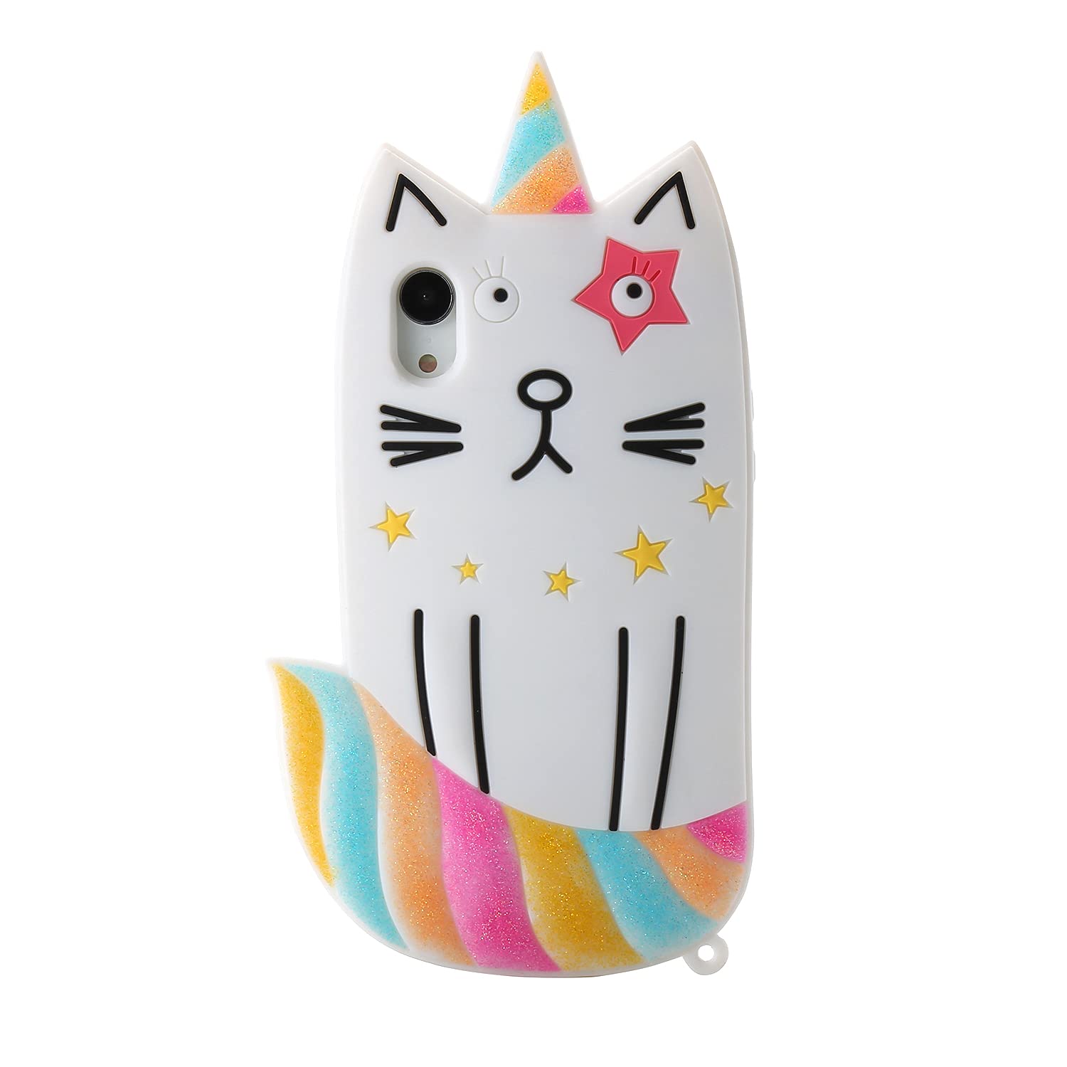 Wifantien 3D Unicorn Case for iPhone XR 6.1",iPhone XR Unicorn Case,3D Cartoon Cute Kawaii Lovely Glitter Star Unicorn Kids Teens Girls Women Soft Silicone Case for iPhone XR Unicorn