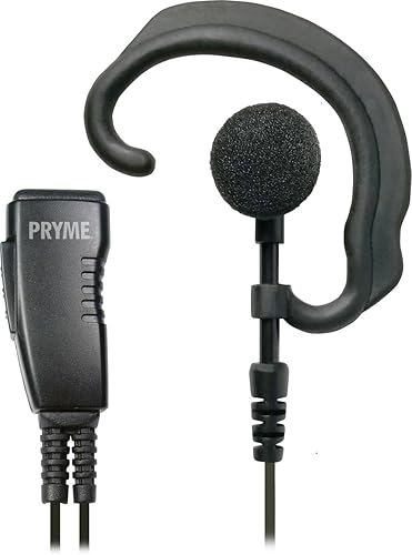 Miniatura 3 de PRYME SPM-303eBF - Micrófono de solapa de la serie Responder con auriculares con gancho suave (compatible con moto)