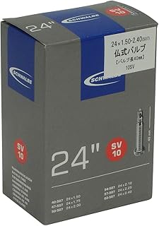 Schwalbe Fahrradschlauch SV10 40/62-507 EK 40 mm, Schwarz, 24 x 1.75-2.35" 47/62-507 SV40 mm