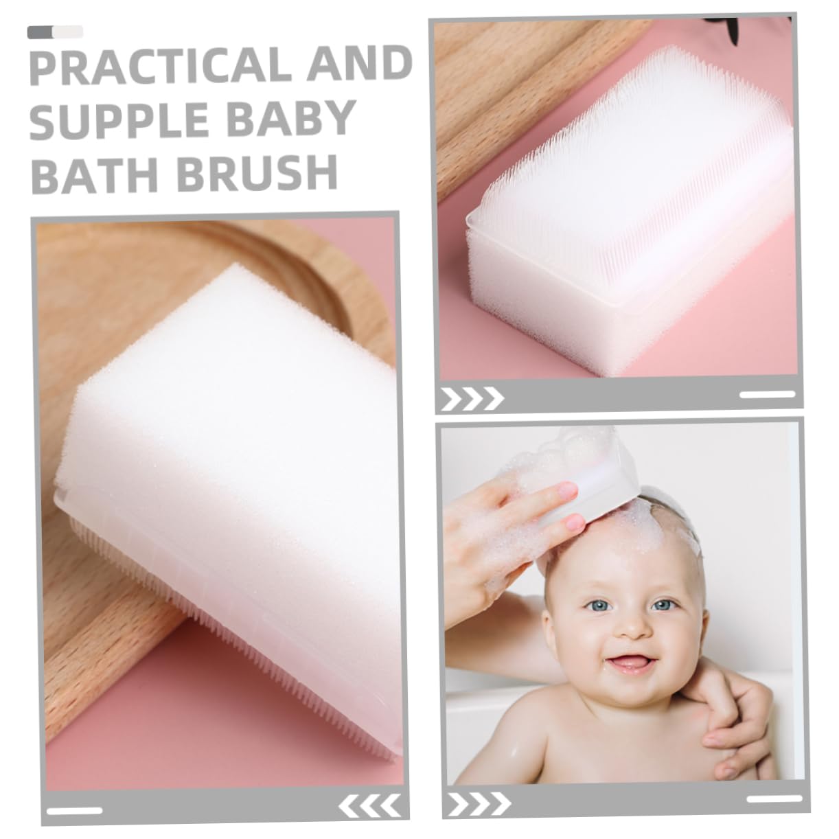 Gadpiparty 5 Series Dispositivo De Entrenamiento Sensorial Cepillos Para Bebés Y Pequeños De Baño Cepillo Sensorial Para La Cabeza Del Cepillo Para Fregar Para 4 piezas x 5