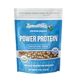 Sproutman Organic Power Protein Sprouting Seeds — 16 Ounce Bag — Rich in Vitamins, Plant Protein & Antioxidants, Non-GMO — Grow Your Own Bean Sprouts