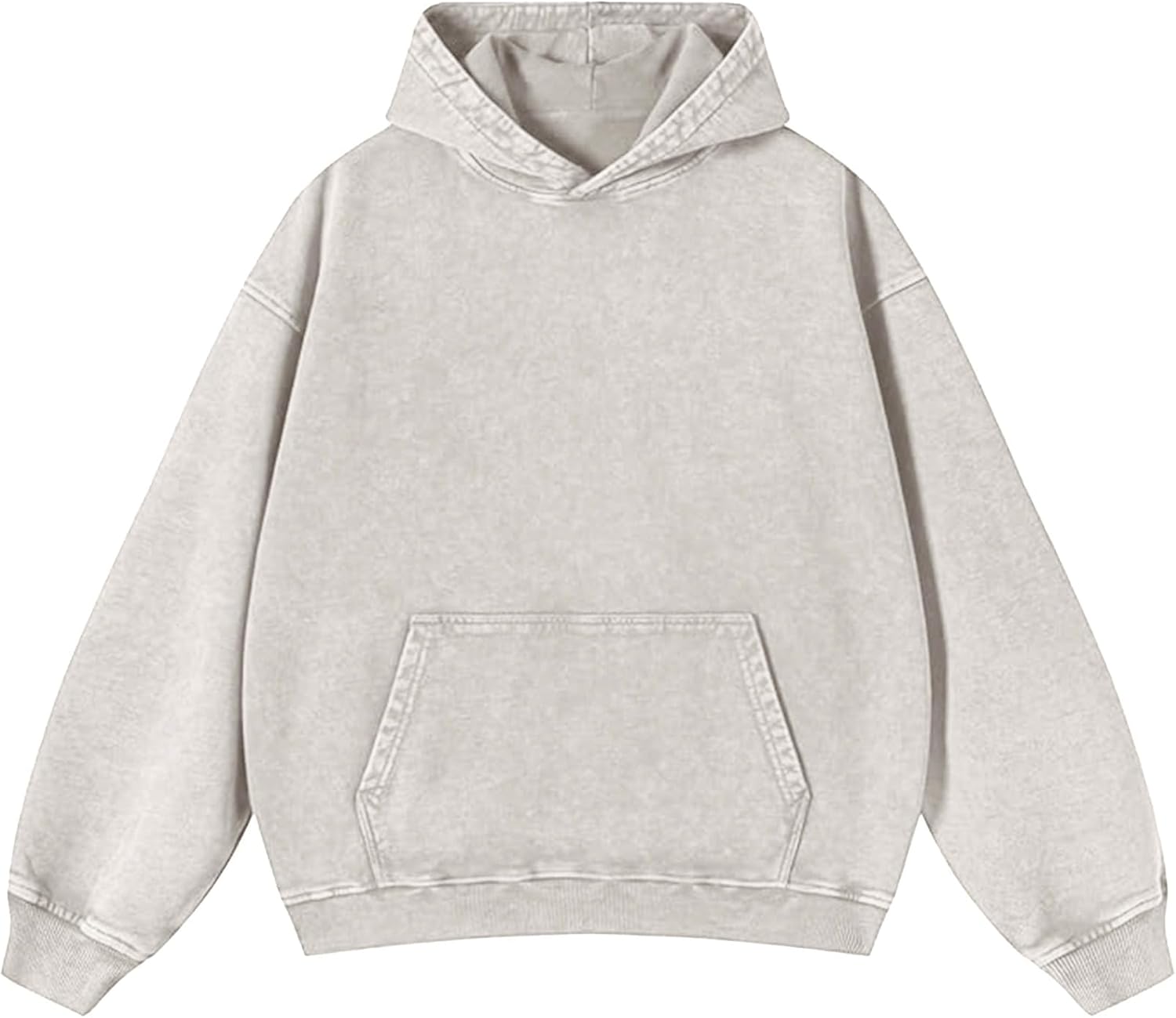 ATOFY Oversized Hoodies for Men Womens Pullover Sweatshirts Acid Wash Vintage Loose Fit Unisex Cotton Outfits