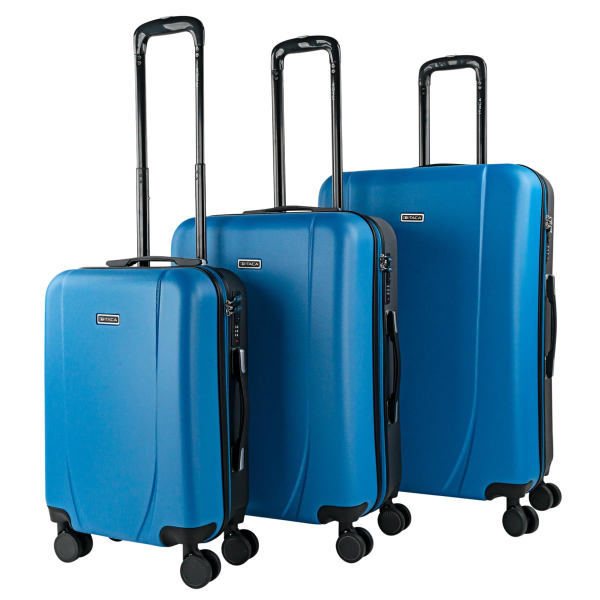 ITACA - Maleta de Cabina 55x40x20 - Maletas De Viaje Cabina Rígidas Trolley con 4 Ruedas Dobles para Avion Ligera Equipaje De Mano Candado de Combinación. Compatible Ryanair, Verde Menta — view 79