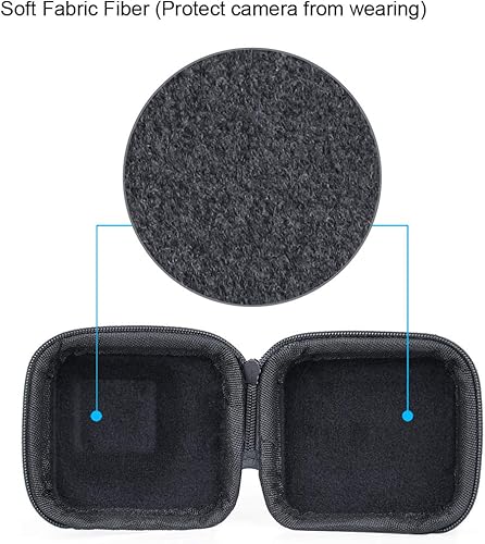 Miniatura 8 de SOONSUN Mini estuche rígido de transporte para GoPro Hero 5 6 7 Negro, portátil semi-rígido Shell viaje almacenamiento bolsa para GoPro Hero 5 6 7