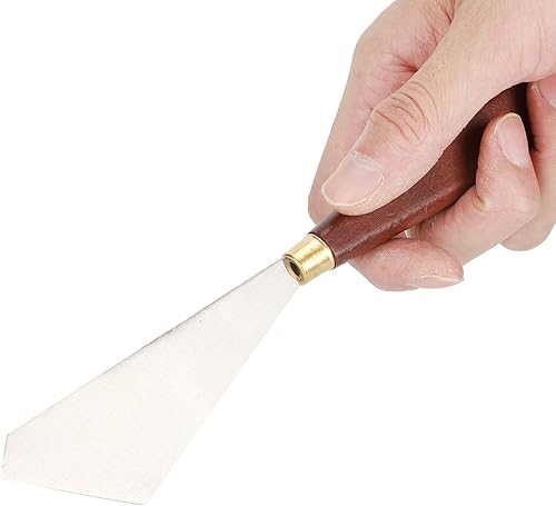 Miniatura 7 de Juego de cuchillos de pintura de 4 piezas, cuchillo de paleta de acero inoxidable, espátula, espátula, espátula, espátula, raspador de mezcla, para