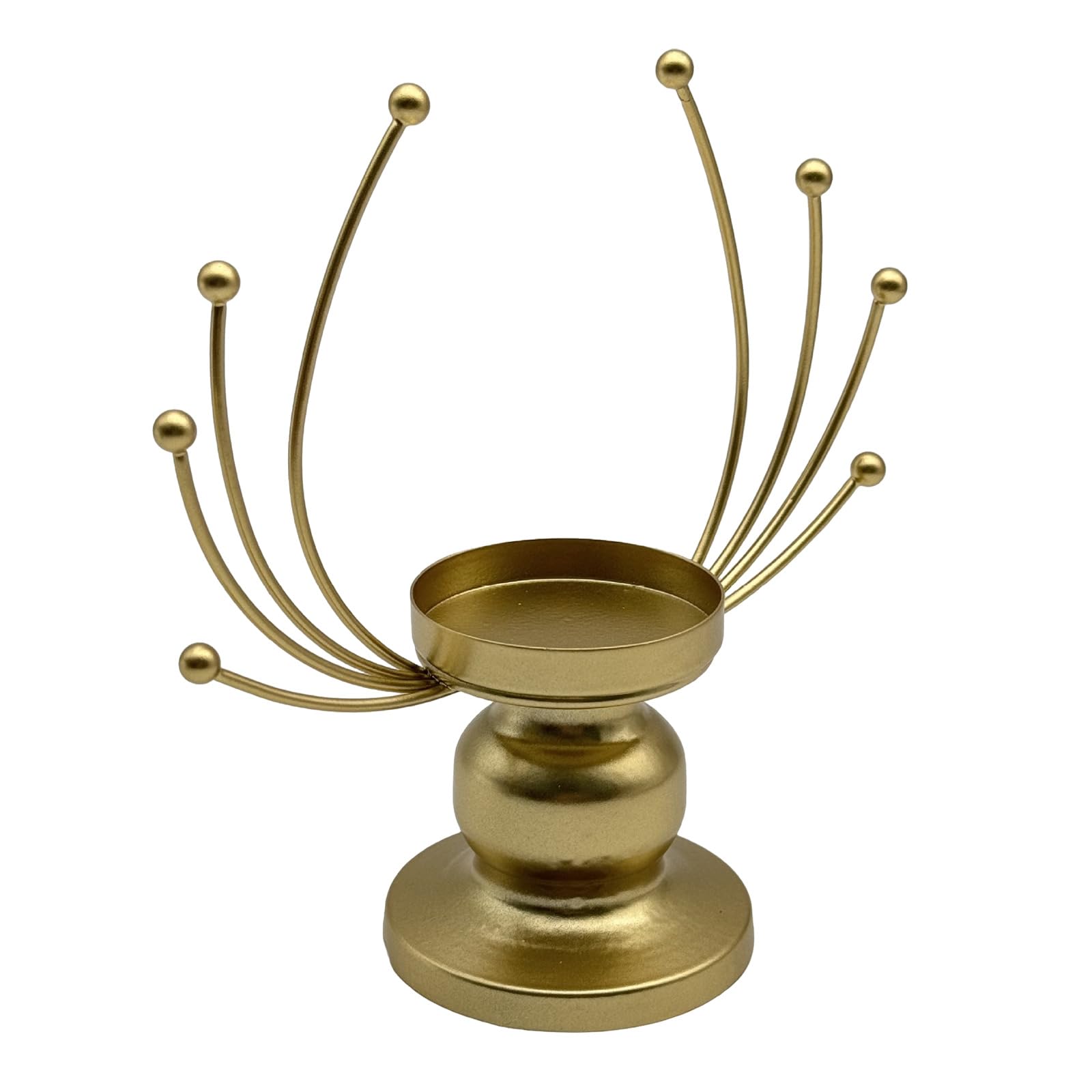 Wrought Iron Holder Stand Decorative Candlestick Holder for Decorations Wedding, Dinning, Party Iron