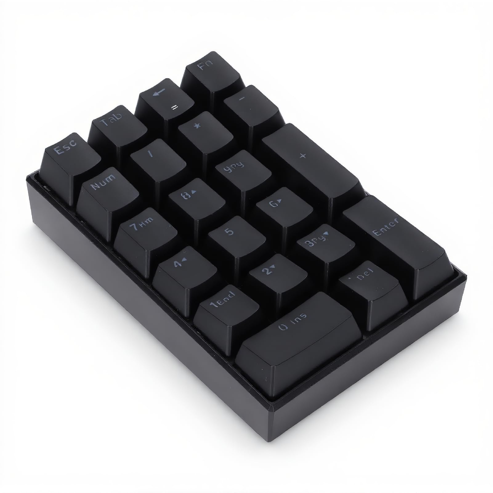 USB Numeric Keypad, LED Backlit 21-Key Mechanical Numpad for PC Gamers, Ergonomic Wired Number Pad for Desktop Laptop, Mini Portable Numeric Keypad for Home and Office, Plug and Play (Red Switch)-image-42