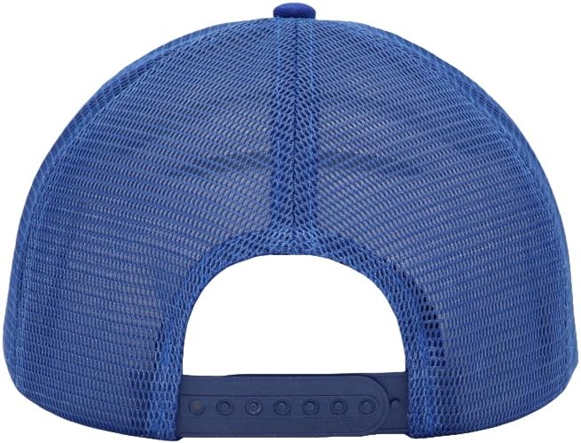 Image of Mens Mesh Snapback Hat Fits One Size & XXL | Structured Adjustable Trucker Hats | Sturdy Outdoor Blank Baseball Cap