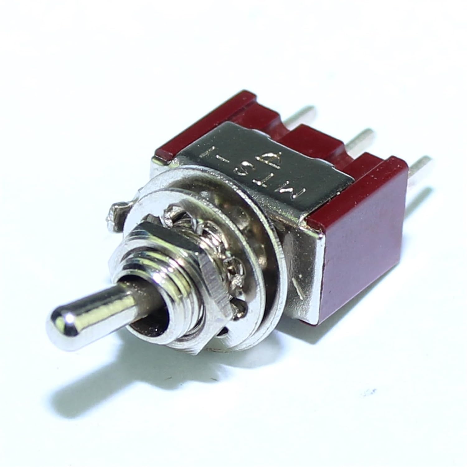 100PCS Short Handle Pedal Toggle Switch ON ON Latching 6A125VAC 3A 250VAC 3 Pins SPDT with PCB Terminal
