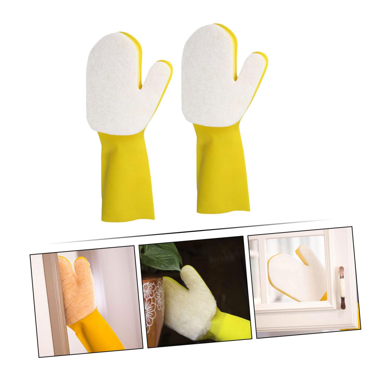 Yardwe 6 Piezas Guantes De Limpieza De Látex Limpieza De Piscinas De Casa Limpieza De Guantes De Goma Guantes De Goma Para Fregar Manga Del Brazo Esponja Medio Hombre