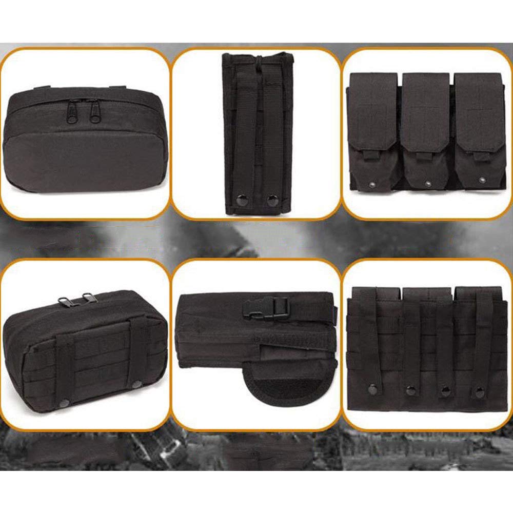 MOLLE Multifuncional Táctico Al Aire Libre Se Expande Conveniente Entrenamiento Militar Combate Ejercicios De Combinación Chaleco,A
