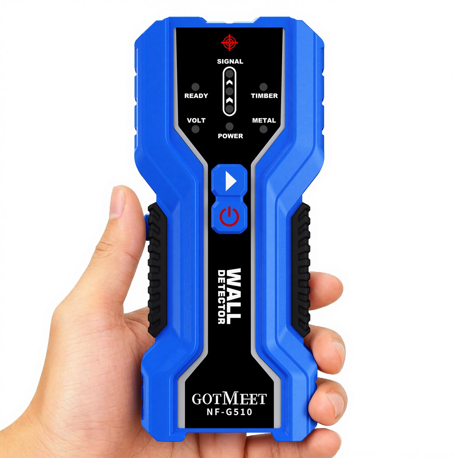 GOTMEET Stud Finder – Electronic Stud Detector with Smart Sensor, 3-in-1 Wall Scanner for Metal, Wood & Live AC Wire, Upgraded Multifunctional Wall Detector, Battery Included