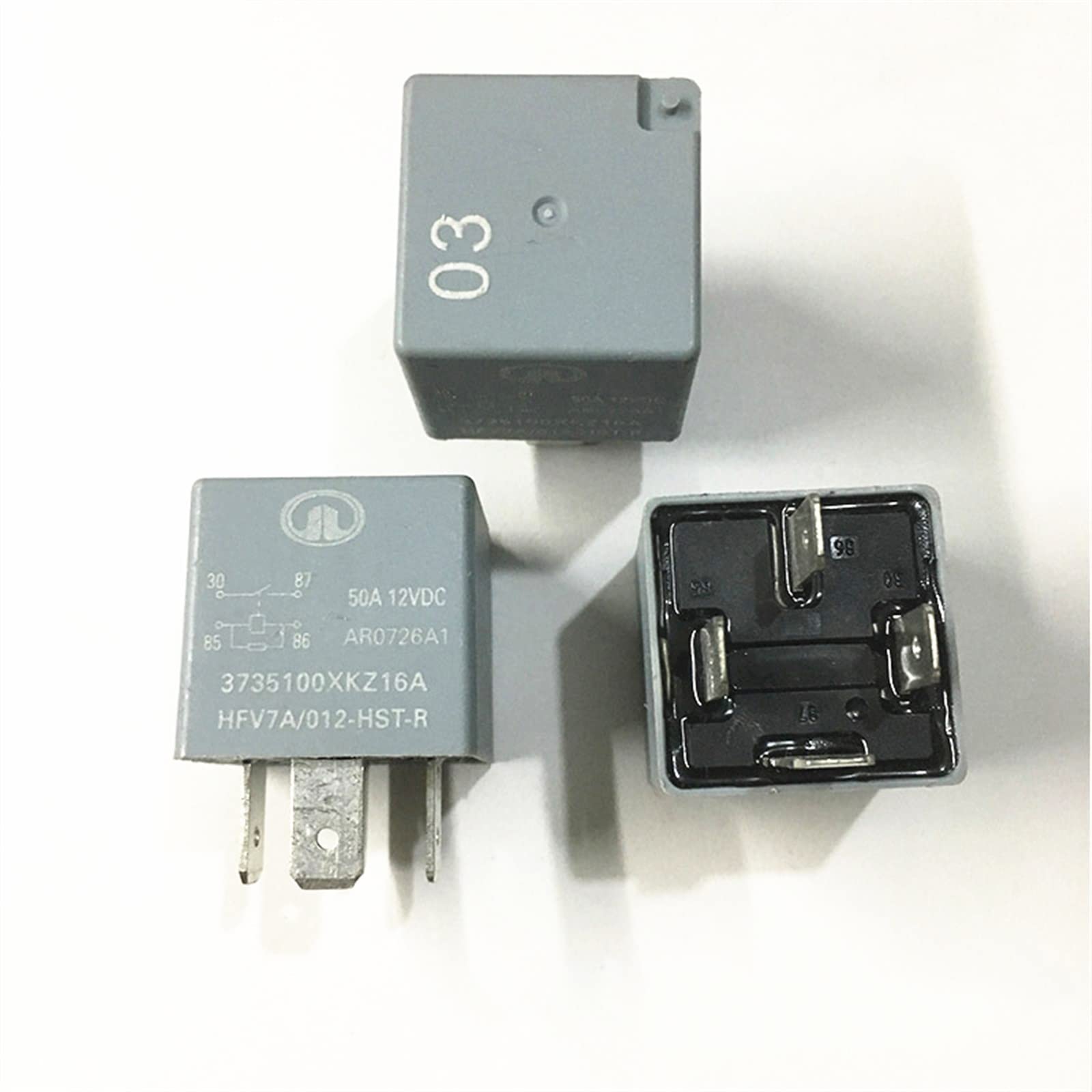 GJZIFGFWQ 1pcs Car Relay Anti-Foot car 3735100XKZ16A 12V 4 feet HFV7A/012-HST-R