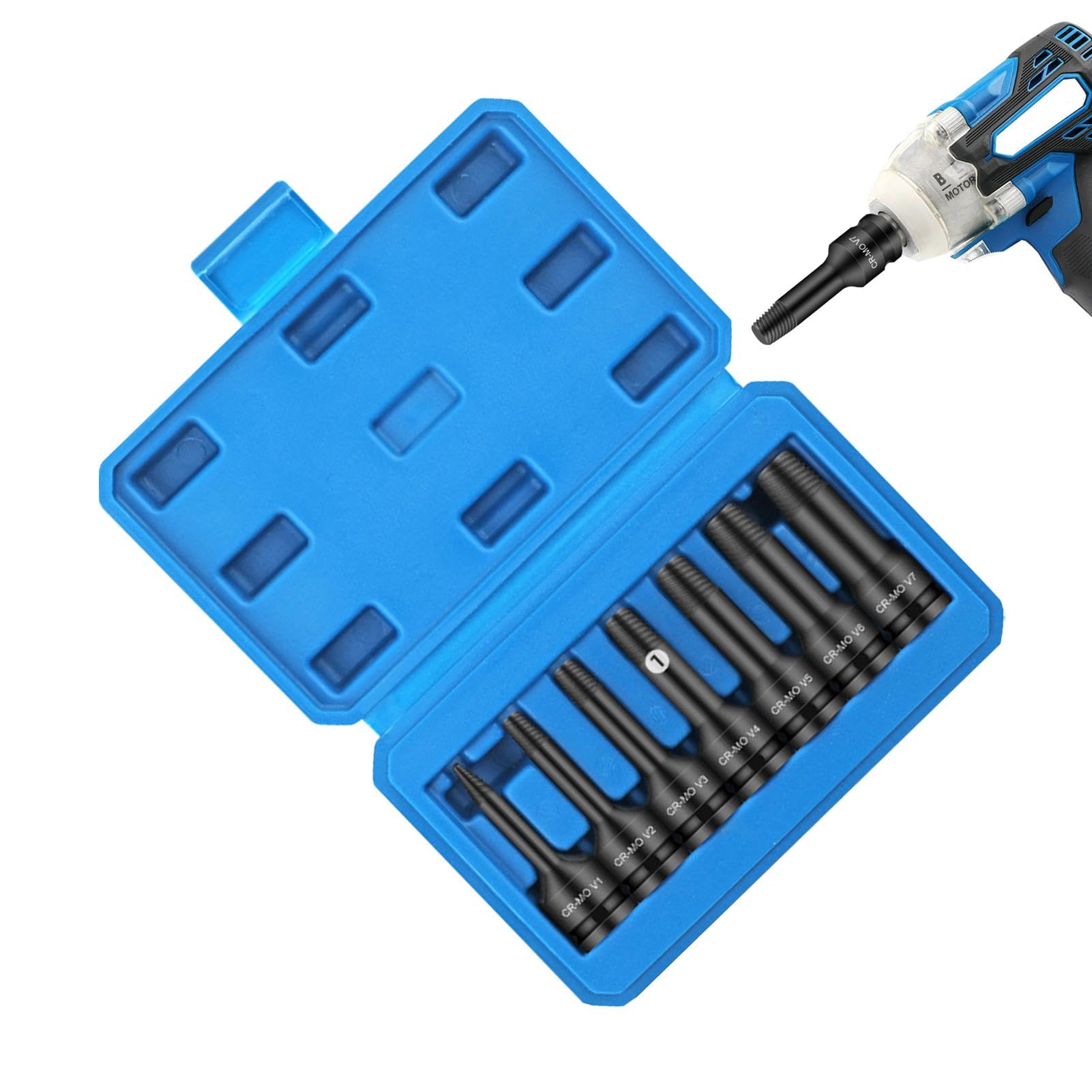 Strumento di rimozione delle viti spogliate – Kit di rimozione viti spogliate ad alta resistenza, kit di estrazione per viti compatto, kit di rimozione per viti spogliate