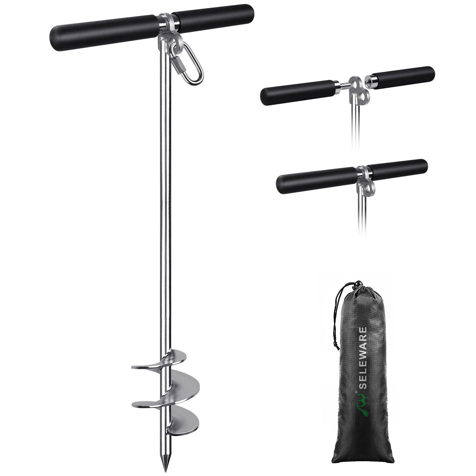 SELEWARE Sand Anchor for Boats 304 Stainless Steel Screw in Boat Anchor