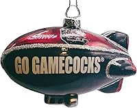 Vista 2 de NCAA - Adorno de cristal soplado con purpurina (South Carolina Gamecocks)