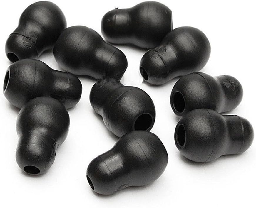 10pcs Stethoscope Ear Tips Replacement Earplugs Earbuds Ear Pieces Super Soft Earplug for Littmann Stethoscope (Black)